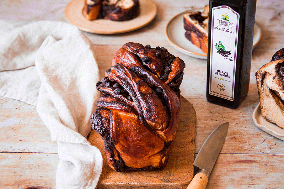 Carob Molasses & Chocolate Chip Babka – Terroirs du Liban - EU