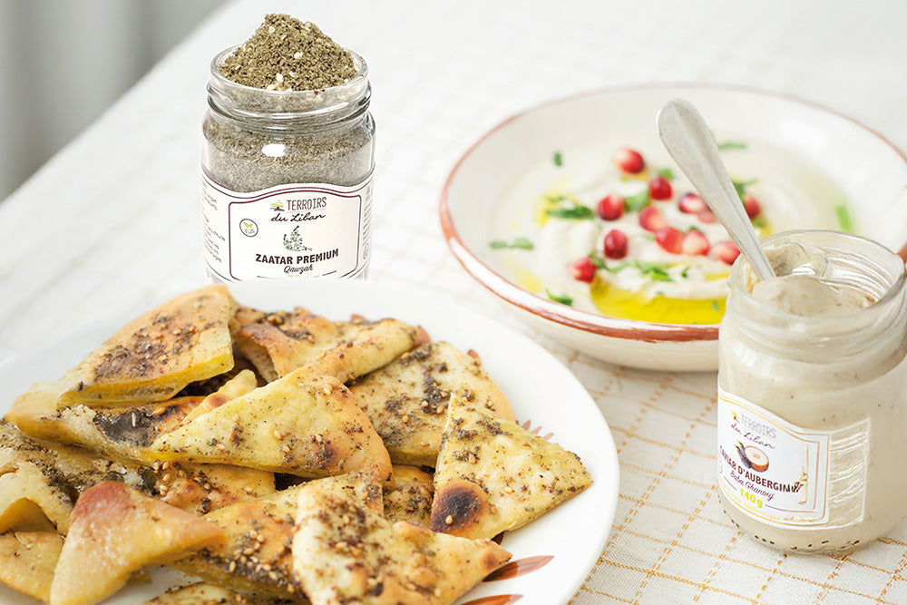 Pita Bread Chips and Baba Ghanouj Dip – Terroirs du Liban - EU
