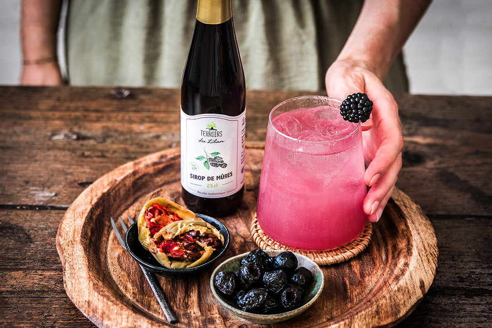 Arak and Mulberry Syrup Cocktail – Terroirs du Liban - EU
