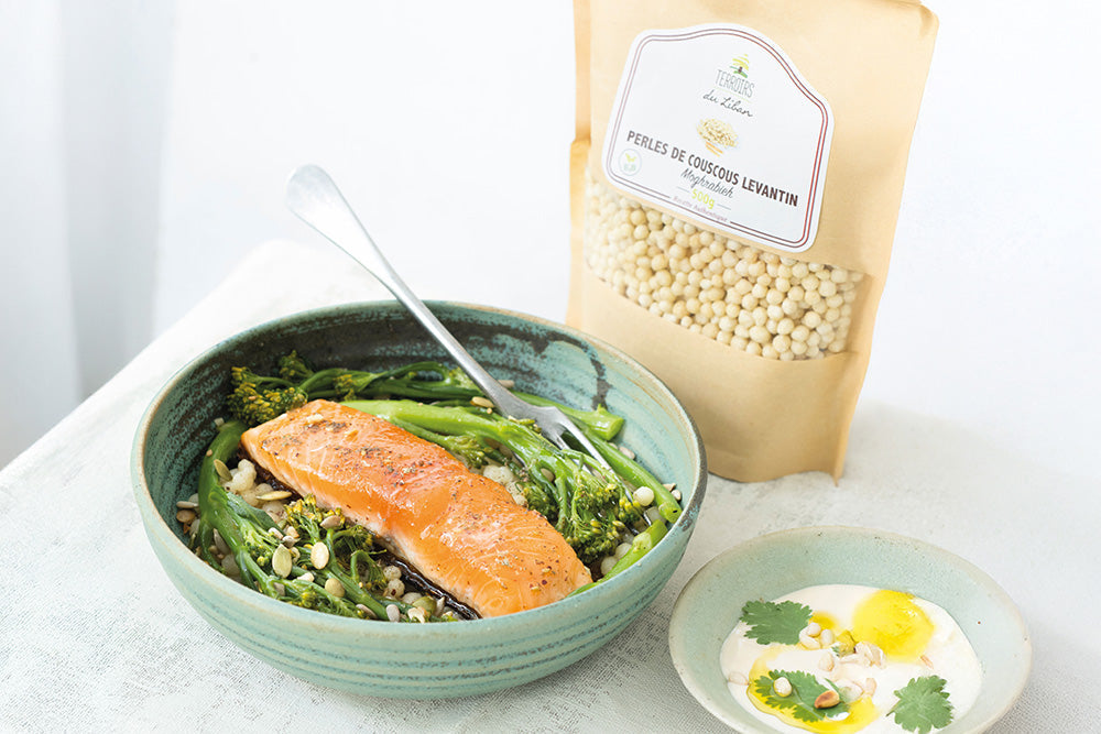 One Side Cooked Salmon with Zaatar – Terroirs du Liban - EU