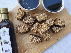 Sfouf, Lebanese Cake with Carob Molasses