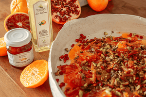 Salade d'Agrumes, Eau de Fleurs d'Oranger et Écorces d'Oranges Amères au Sirop
