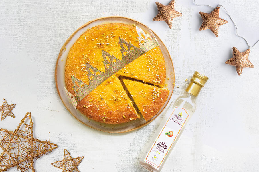 Semolina Cake with Orange Blossom and Pistachios