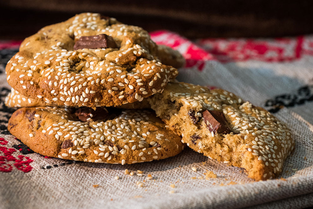 Tahini & Chocolate Cookies